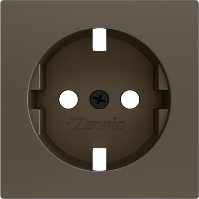 ZENNIO ZS55CSCSM ZS55. Schuko screwless socket cover 55x55 mm - Moc