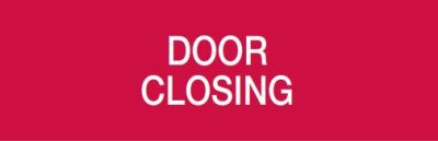 COOPER CSA INCENDIO CSA0866A DICITURA SERIE 50XX "DOOR CLOSING"