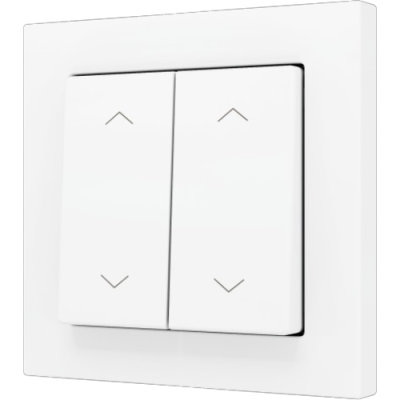 ZENNIO ZS552PB4SMW ZS55. Double Soft push button for 4 binary inputs
