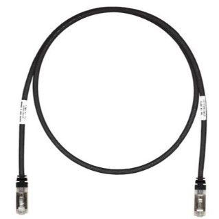 PANDUIT STP6X2MBL Copper Patch Cord- Cat 6A- Black S/FTP Cable- 2 meters