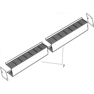 FAAC SPARE PARTS 63003544 AIRSLIDE PRIMARY GRILL KIT L=800