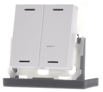 MDT BE-TAL55T2.01 KNX Button Light 55, 2-channel, RGBW, with temperature sensor, pure glossy white, neutral BE-TAL55T2.01