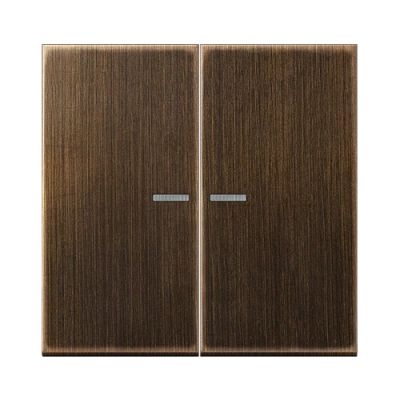 JUNG ME10921STRFAT Pulsante KNX RF, 2 canali, ottone anticato