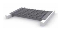 NICE TORNELLI PLATFQMG Piattaforma quadrata e perforata per CAGE e CAGE ONE zincato a caldo