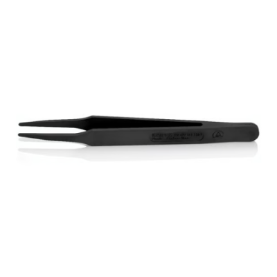 KNIPEX 92 09 01 ESD ESD synthetic resin tweezer, black