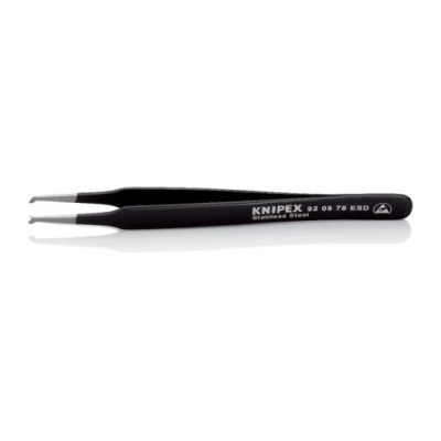 KNIPEX 92 08 78 ESD Precis SMD tweezer. ESD stainless steel