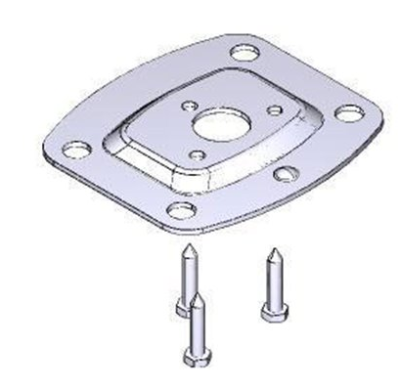 CAME SPARE PARTS 119RIR147 BASE COLUMN 52x38mm