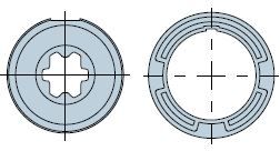 NICE 919.40.00 Round 50x1.5 wheel + crown 