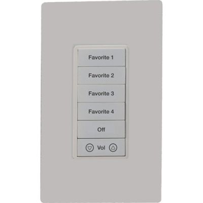 ELAN KEY PAD KPCW7W Keypad Controller, 7 Buttons, White