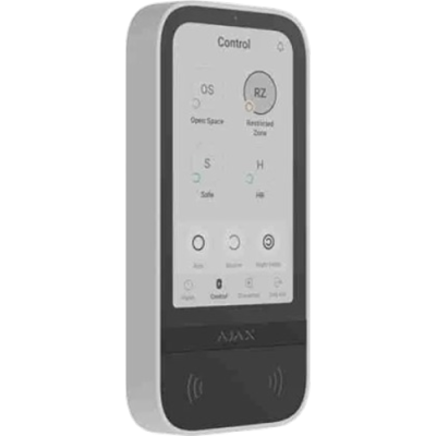 AJAX 58455 KeyPad TouchScreen ASP white