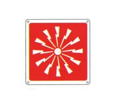 INIM FIRE CTS02 Aluminum acoustic alarm sign - 160x160mm