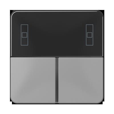 JUNG CD4093TSAGR Set di pulsanti completo per controller ambientale KNX compatto 4093KRMTSD- mod. CD500- grigio
