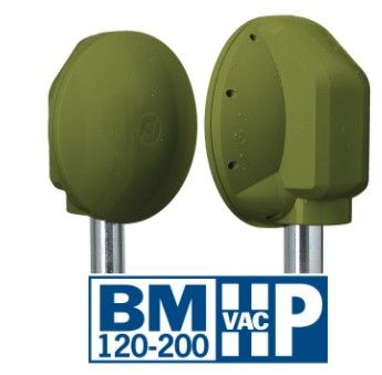 AVS ELECTRONICS 1141163 BM 200 HP VAC Outdoor Digital Microwave Barrier, with 200 m coverage, 230 Vac