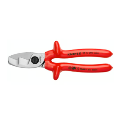 KNIPEX 95 17 200 Cable cutter with double edge