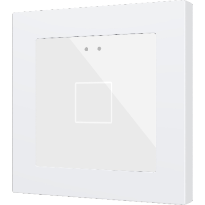 ZENNIO ZVIFR55X1W FLAT RGB 55 X1. PULSANTE CAPACITIVO IN VETR