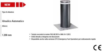 FAAC 116352 EFO PAINTED J355HA M50/H1,200 Hidden Security Bollard