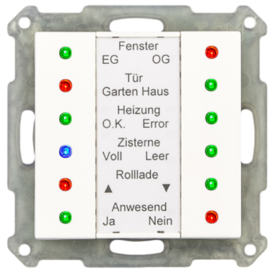 MDT SCN-LED55.01 SCN-LED55.01: Indicatore LED, 55 mm, finitura bianca lucida