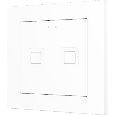 ZENNIO ZVITR55X2W TECLA RGB 55 X2. PULSANTE CAPACITIVO IN PC-