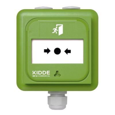 ARITECH INTRUSION NC-MC-IP-0-G Resettable manual alert, green color, I