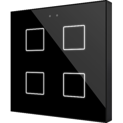 ZENNIO ZVIFR4A FLAT RGB 4. CAPACITIVE GLASS BUTTON -