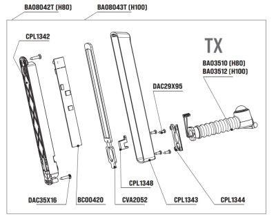 RIB BA08043T TX H100 VERTIGO