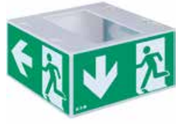 COOPER CSA LIGHTING 40071353420 EXIT CUBE LED 33822 1/3/8H SA/SE 20M CGL+