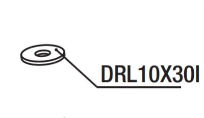 RIB DRL10X30I ROUND. 10X30 STAINLESS STEEL FLAT