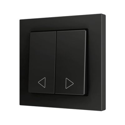 ZENNIO 830004405 ZS55. Double switch cover 55x55 mm - Anthracite -