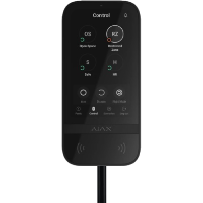 143607 Ajax Superior KeyPad TouchScreen Fibra ASP black