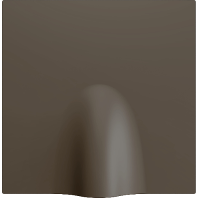 ZENNIO ZS70CCOM ZS70. Cable outlet cover 70x70 mm - Mocha