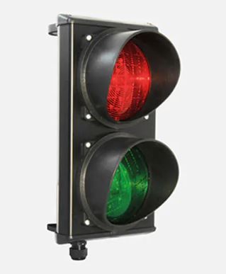 DOMOTIME SML2L24V Aluminium traffic light - 2 24 Vac/dc LED lights - 120 mm lens diameter