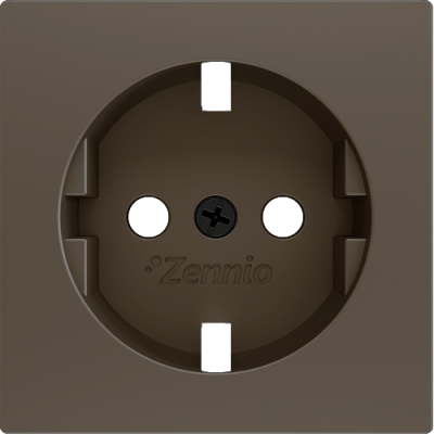 ZENNIO 830000403 ZS55. Cover for Schuko socket with screws 55x55 mm