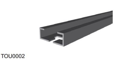 RIB TOU0002 ALUMINIUM PROFILE.2 METERS X COAST