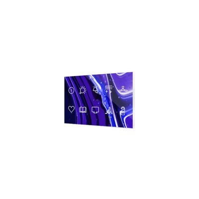 ZENNIO ZVIFXLX10 Customizable backlit capacitive touch switches from the Flat family with proximity sensor and flat design (9 mm) in XL format 10 keys, custom