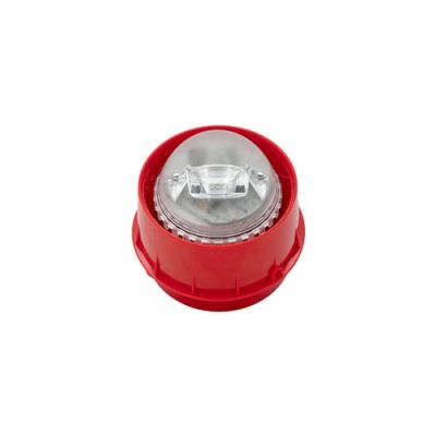 NOTIFIER WRA-RC-I02 Siren with flashing light with red body and red LED