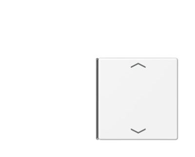 JUNG LS404TSAPWWM14 Key cover for sensor module 4 c-channels. symbol mod. LS990- keys 1 and 4- matt alpine white