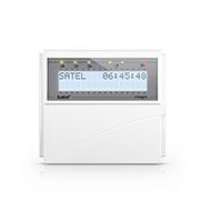 SATEL INT-KLCD-W Tastiera LCD con sportellino, colore bianco, retro
