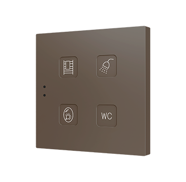ZENNIO ZVITR4M Tecla RGB 4. PC-ABS Capacitive push button - 4 but