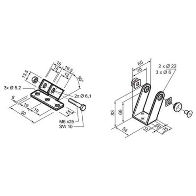MINGARDI 2713836 Actuator support bracket kit/ Actuator kit su