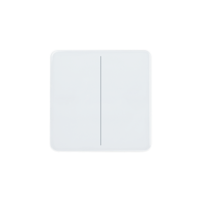 ELSNER 71123 KNX eTR M2, signal white RAL 9003 2-gang Push Button with Temperature Sensor