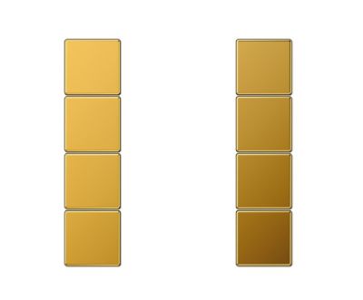 JUNG LS504TSAGGO Key covers for sensor 4 channels F50- mod. LS990- gold plated