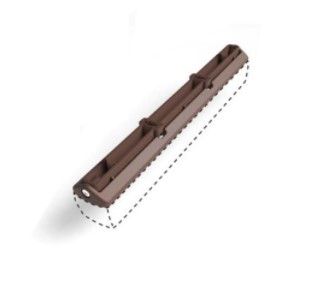 DAITEM RXA81T Supporto regolabile per rivelatori 181-21I di colore marrone