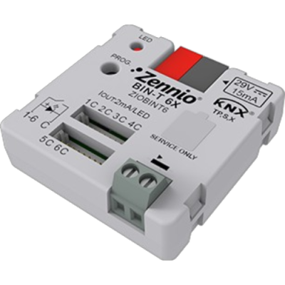 ZENNIO ZIOBINT6 BINT6 interf. tasti, 6IN+T