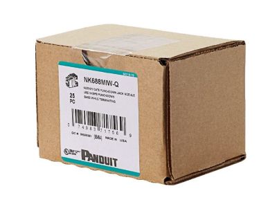 PANDUIT NK5E88MIW-Q NK Cat 5e leadframe jack module- 25 pack  - Off Wh