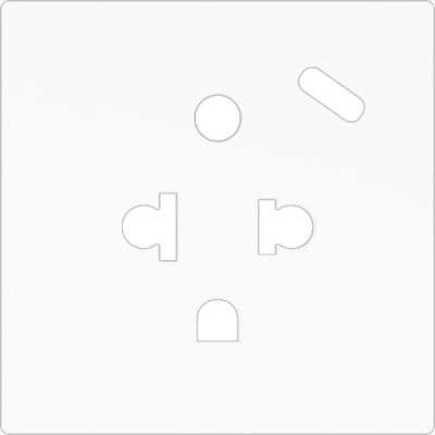 ZENNIO ZS55CEUA1USW ZS55. Euro-American socket cover with USB C
