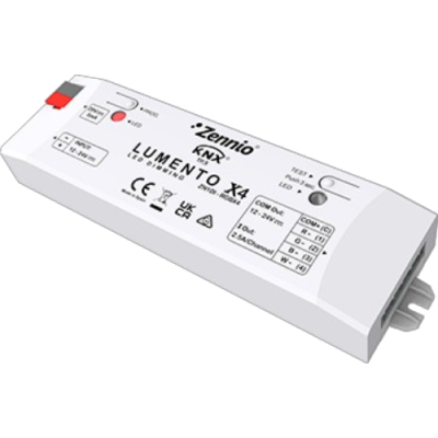 ZENNIO ZN1DI-RGBX4 Lumento X4 - Controllore di illuminazione a LED. 4 canali (RGBW).