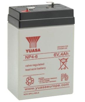 YUASA NP4-6 6V/ 4Ah battery