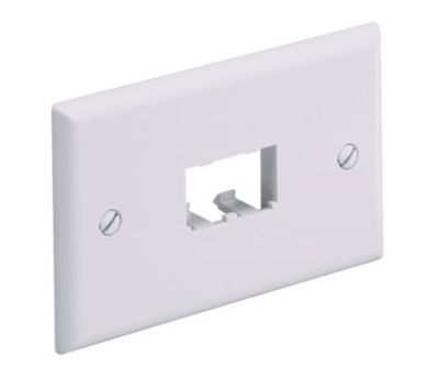 PANDUIT CFPH2IW Faceplate- 2 Port- Single Gang- Horizonal- Off White