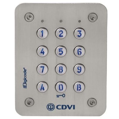 CDVI CAASE Tastiera antivandalo da incasso retro-illuminata