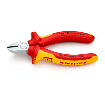KNIPEX 70 06 125 Side cutter for mechanics